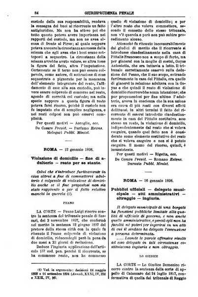 Annali della giurisprudenza italiana raccolta generale delle decisioni delle Corti di cassazione e d'appello in materia civile, criminale, commerciale, di diritto pubblico e amministrativo, e di procedura civile e penale