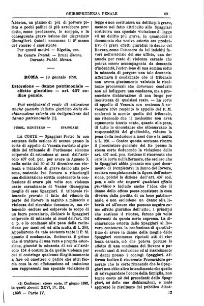 Annali della giurisprudenza italiana raccolta generale delle decisioni delle Corti di cassazione e d'appello in materia civile, criminale, commerciale, di diritto pubblico e amministrativo, e di procedura civile e penale