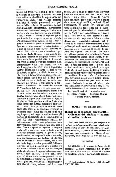 Annali della giurisprudenza italiana raccolta generale delle decisioni delle Corti di cassazione e d'appello in materia civile, criminale, commerciale, di diritto pubblico e amministrativo, e di procedura civile e penale