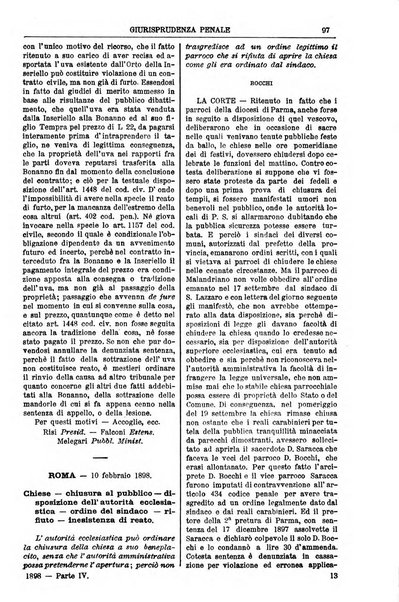 Annali della giurisprudenza italiana raccolta generale delle decisioni delle Corti di cassazione e d'appello in materia civile, criminale, commerciale, di diritto pubblico e amministrativo, e di procedura civile e penale