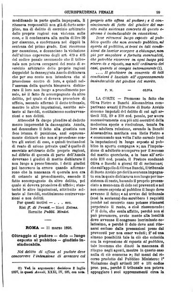 Annali della giurisprudenza italiana raccolta generale delle decisioni delle Corti di cassazione e d'appello in materia civile, criminale, commerciale, di diritto pubblico e amministrativo, e di procedura civile e penale