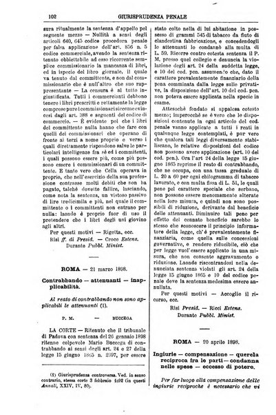 Annali della giurisprudenza italiana raccolta generale delle decisioni delle Corti di cassazione e d'appello in materia civile, criminale, commerciale, di diritto pubblico e amministrativo, e di procedura civile e penale