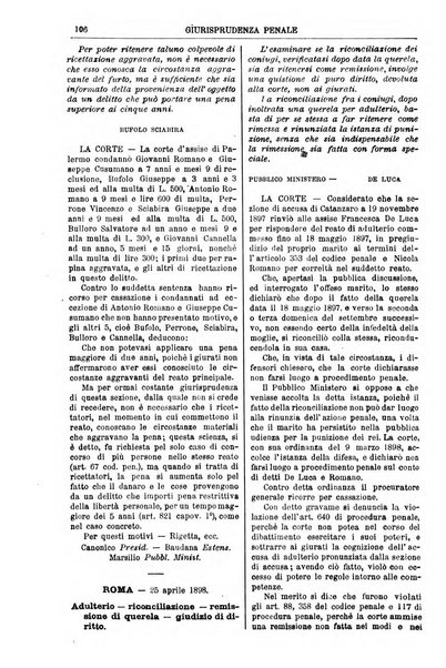 Annali della giurisprudenza italiana raccolta generale delle decisioni delle Corti di cassazione e d'appello in materia civile, criminale, commerciale, di diritto pubblico e amministrativo, e di procedura civile e penale