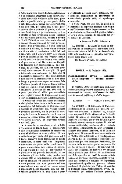 Annali della giurisprudenza italiana raccolta generale delle decisioni delle Corti di cassazione e d'appello in materia civile, criminale, commerciale, di diritto pubblico e amministrativo, e di procedura civile e penale