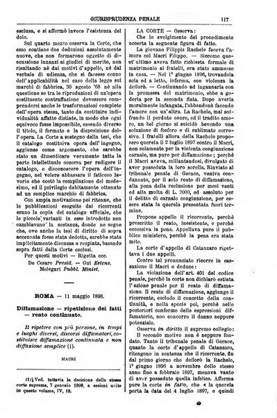 Annali della giurisprudenza italiana raccolta generale delle decisioni delle Corti di cassazione e d'appello in materia civile, criminale, commerciale, di diritto pubblico e amministrativo, e di procedura civile e penale