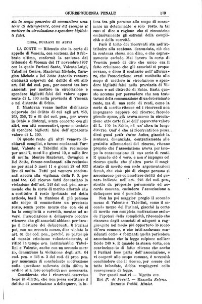 Annali della giurisprudenza italiana raccolta generale delle decisioni delle Corti di cassazione e d'appello in materia civile, criminale, commerciale, di diritto pubblico e amministrativo, e di procedura civile e penale