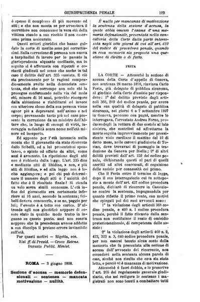 Annali della giurisprudenza italiana raccolta generale delle decisioni delle Corti di cassazione e d'appello in materia civile, criminale, commerciale, di diritto pubblico e amministrativo, e di procedura civile e penale