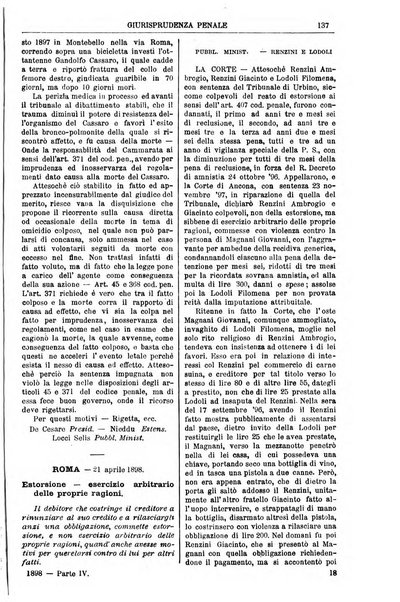 Annali della giurisprudenza italiana raccolta generale delle decisioni delle Corti di cassazione e d'appello in materia civile, criminale, commerciale, di diritto pubblico e amministrativo, e di procedura civile e penale