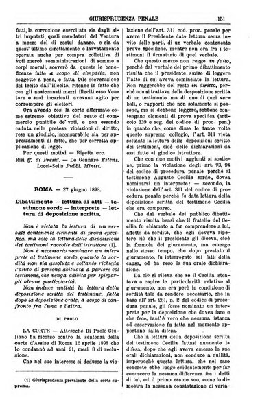 Annali della giurisprudenza italiana raccolta generale delle decisioni delle Corti di cassazione e d'appello in materia civile, criminale, commerciale, di diritto pubblico e amministrativo, e di procedura civile e penale