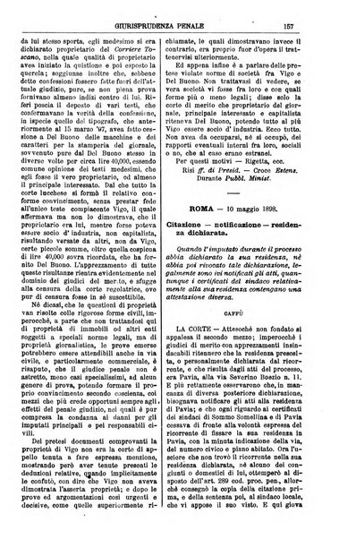 Annali della giurisprudenza italiana raccolta generale delle decisioni delle Corti di cassazione e d'appello in materia civile, criminale, commerciale, di diritto pubblico e amministrativo, e di procedura civile e penale