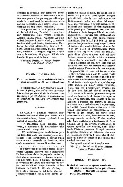 Annali della giurisprudenza italiana raccolta generale delle decisioni delle Corti di cassazione e d'appello in materia civile, criminale, commerciale, di diritto pubblico e amministrativo, e di procedura civile e penale