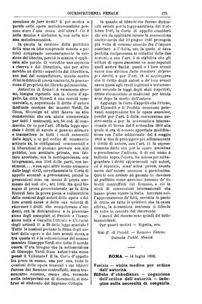 Annali della giurisprudenza italiana raccolta generale delle decisioni delle Corti di cassazione e d'appello in materia civile, criminale, commerciale, di diritto pubblico e amministrativo, e di procedura civile e penale