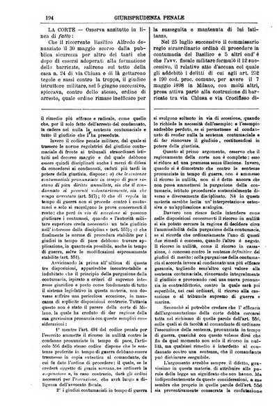 Annali della giurisprudenza italiana raccolta generale delle decisioni delle Corti di cassazione e d'appello in materia civile, criminale, commerciale, di diritto pubblico e amministrativo, e di procedura civile e penale