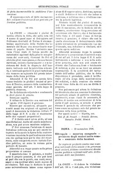 Annali della giurisprudenza italiana raccolta generale delle decisioni delle Corti di cassazione e d'appello in materia civile, criminale, commerciale, di diritto pubblico e amministrativo, e di procedura civile e penale