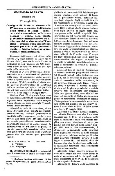 Annali della giurisprudenza italiana raccolta generale delle decisioni delle Corti di cassazione e d'appello in materia civile, criminale, commerciale, di diritto pubblico e amministrativo, e di procedura civile e penale