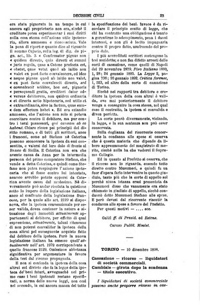 Annali della giurisprudenza italiana raccolta generale delle decisioni delle Corti di cassazione e d'appello in materia civile, criminale, commerciale, di diritto pubblico e amministrativo, e di procedura civile e penale