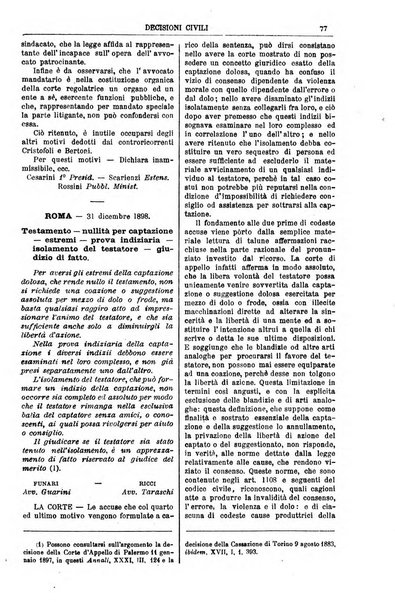 Annali della giurisprudenza italiana raccolta generale delle decisioni delle Corti di cassazione e d'appello in materia civile, criminale, commerciale, di diritto pubblico e amministrativo, e di procedura civile e penale