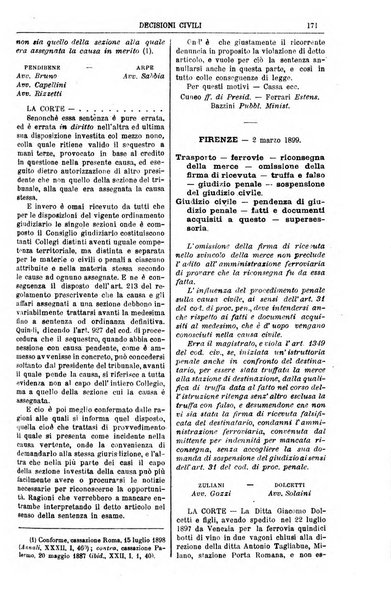 Annali della giurisprudenza italiana raccolta generale delle decisioni delle Corti di cassazione e d'appello in materia civile, criminale, commerciale, di diritto pubblico e amministrativo, e di procedura civile e penale