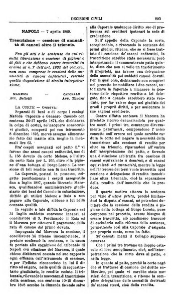 Annali della giurisprudenza italiana raccolta generale delle decisioni delle Corti di cassazione e d'appello in materia civile, criminale, commerciale, di diritto pubblico e amministrativo, e di procedura civile e penale