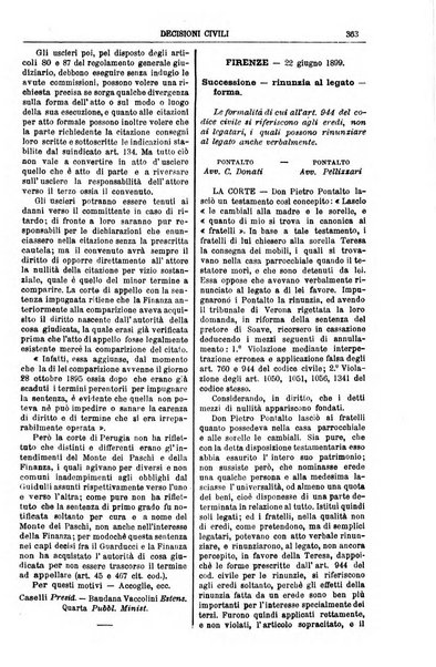 Annali della giurisprudenza italiana raccolta generale delle decisioni delle Corti di cassazione e d'appello in materia civile, criminale, commerciale, di diritto pubblico e amministrativo, e di procedura civile e penale