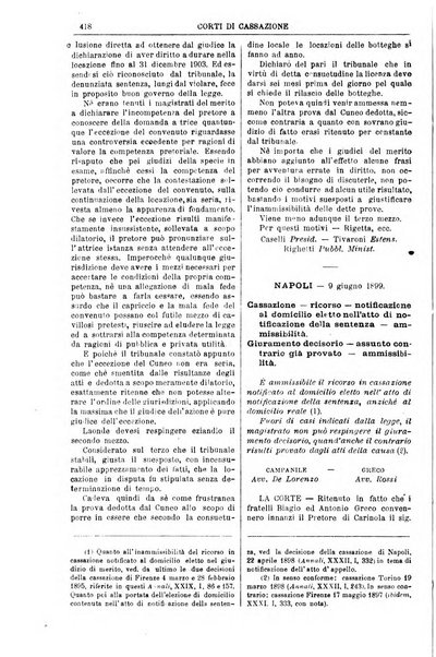 Annali della giurisprudenza italiana raccolta generale delle decisioni delle Corti di cassazione e d'appello in materia civile, criminale, commerciale, di diritto pubblico e amministrativo, e di procedura civile e penale