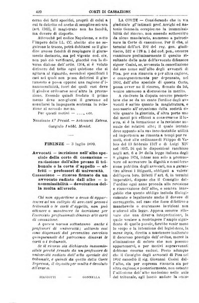 Annali della giurisprudenza italiana raccolta generale delle decisioni delle Corti di cassazione e d'appello in materia civile, criminale, commerciale, di diritto pubblico e amministrativo, e di procedura civile e penale