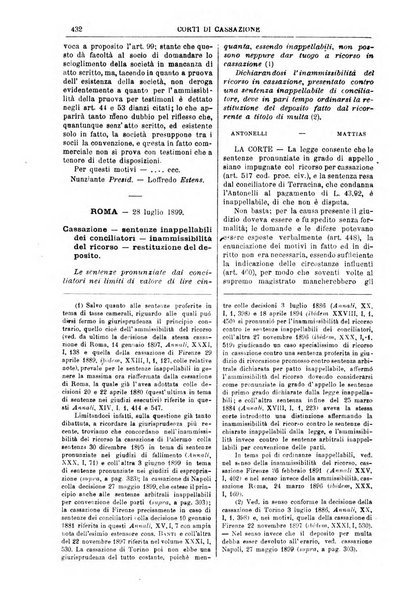 Annali della giurisprudenza italiana raccolta generale delle decisioni delle Corti di cassazione e d'appello in materia civile, criminale, commerciale, di diritto pubblico e amministrativo, e di procedura civile e penale