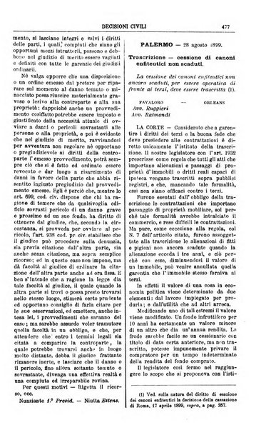 Annali della giurisprudenza italiana raccolta generale delle decisioni delle Corti di cassazione e d'appello in materia civile, criminale, commerciale, di diritto pubblico e amministrativo, e di procedura civile e penale