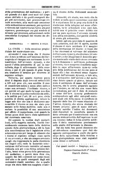 Annali della giurisprudenza italiana raccolta generale delle decisioni delle Corti di cassazione e d'appello in materia civile, criminale, commerciale, di diritto pubblico e amministrativo, e di procedura civile e penale