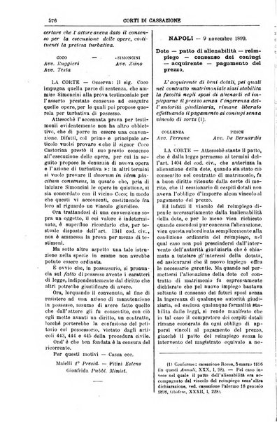 Annali della giurisprudenza italiana raccolta generale delle decisioni delle Corti di cassazione e d'appello in materia civile, criminale, commerciale, di diritto pubblico e amministrativo, e di procedura civile e penale