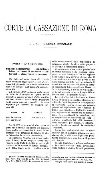 Annali della giurisprudenza italiana raccolta generale delle decisioni delle Corti di cassazione e d'appello in materia civile, criminale, commerciale, di diritto pubblico e amministrativo, e di procedura civile e penale