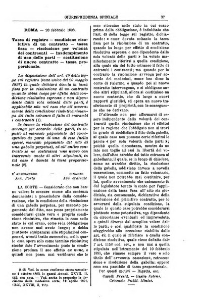 Annali della giurisprudenza italiana raccolta generale delle decisioni delle Corti di cassazione e d'appello in materia civile, criminale, commerciale, di diritto pubblico e amministrativo, e di procedura civile e penale