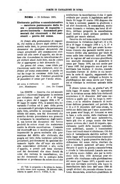 Annali della giurisprudenza italiana raccolta generale delle decisioni delle Corti di cassazione e d'appello in materia civile, criminale, commerciale, di diritto pubblico e amministrativo, e di procedura civile e penale