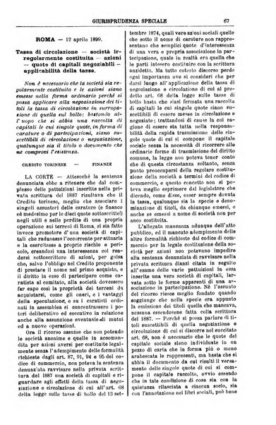 Annali della giurisprudenza italiana raccolta generale delle decisioni delle Corti di cassazione e d'appello in materia civile, criminale, commerciale, di diritto pubblico e amministrativo, e di procedura civile e penale