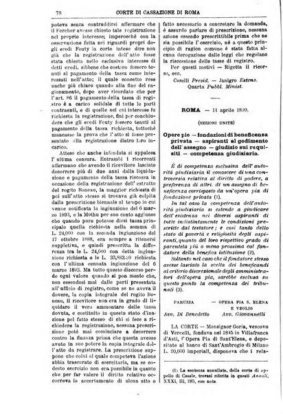 Annali della giurisprudenza italiana raccolta generale delle decisioni delle Corti di cassazione e d'appello in materia civile, criminale, commerciale, di diritto pubblico e amministrativo, e di procedura civile e penale