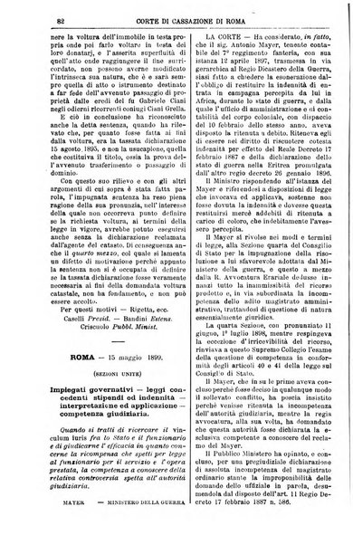 Annali della giurisprudenza italiana raccolta generale delle decisioni delle Corti di cassazione e d'appello in materia civile, criminale, commerciale, di diritto pubblico e amministrativo, e di procedura civile e penale