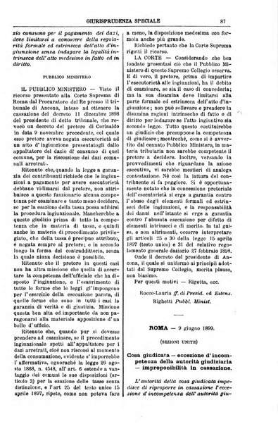 Annali della giurisprudenza italiana raccolta generale delle decisioni delle Corti di cassazione e d'appello in materia civile, criminale, commerciale, di diritto pubblico e amministrativo, e di procedura civile e penale