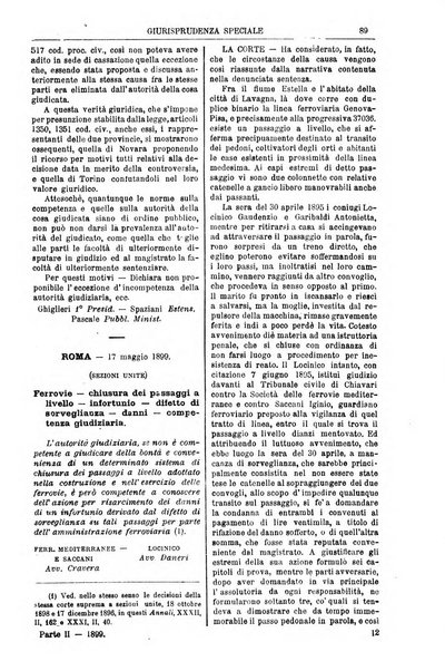 Annali della giurisprudenza italiana raccolta generale delle decisioni delle Corti di cassazione e d'appello in materia civile, criminale, commerciale, di diritto pubblico e amministrativo, e di procedura civile e penale