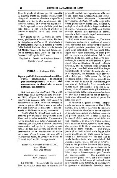 Annali della giurisprudenza italiana raccolta generale delle decisioni delle Corti di cassazione e d'appello in materia civile, criminale, commerciale, di diritto pubblico e amministrativo, e di procedura civile e penale