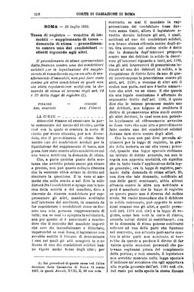 Annali della giurisprudenza italiana raccolta generale delle decisioni delle Corti di cassazione e d'appello in materia civile, criminale, commerciale, di diritto pubblico e amministrativo, e di procedura civile e penale