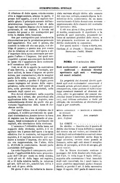 Annali della giurisprudenza italiana raccolta generale delle decisioni delle Corti di cassazione e d'appello in materia civile, criminale, commerciale, di diritto pubblico e amministrativo, e di procedura civile e penale