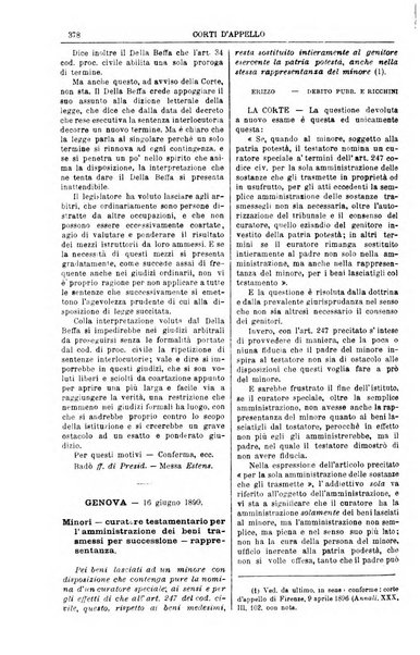 Annali della giurisprudenza italiana raccolta generale delle decisioni delle Corti di cassazione e d'appello in materia civile, criminale, commerciale, di diritto pubblico e amministrativo, e di procedura civile e penale