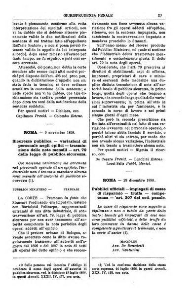 Annali della giurisprudenza italiana raccolta generale delle decisioni delle Corti di cassazione e d'appello in materia civile, criminale, commerciale, di diritto pubblico e amministrativo, e di procedura civile e penale