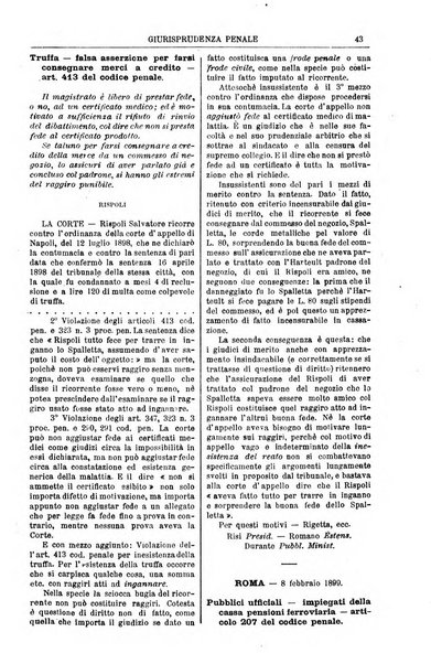 Annali della giurisprudenza italiana raccolta generale delle decisioni delle Corti di cassazione e d'appello in materia civile, criminale, commerciale, di diritto pubblico e amministrativo, e di procedura civile e penale