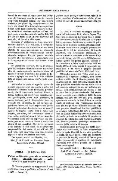 Annali della giurisprudenza italiana raccolta generale delle decisioni delle Corti di cassazione e d'appello in materia civile, criminale, commerciale, di diritto pubblico e amministrativo, e di procedura civile e penale