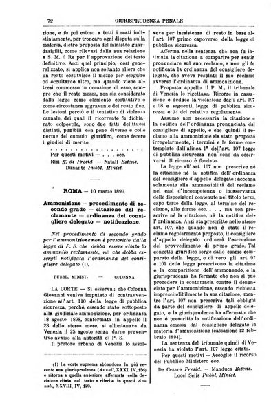 Annali della giurisprudenza italiana raccolta generale delle decisioni delle Corti di cassazione e d'appello in materia civile, criminale, commerciale, di diritto pubblico e amministrativo, e di procedura civile e penale