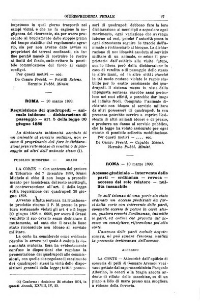 Annali della giurisprudenza italiana raccolta generale delle decisioni delle Corti di cassazione e d'appello in materia civile, criminale, commerciale, di diritto pubblico e amministrativo, e di procedura civile e penale