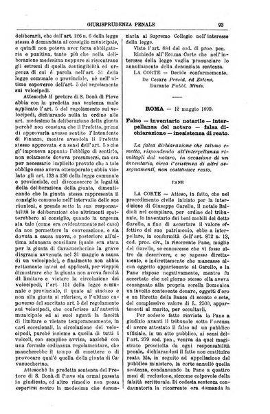 Annali della giurisprudenza italiana raccolta generale delle decisioni delle Corti di cassazione e d'appello in materia civile, criminale, commerciale, di diritto pubblico e amministrativo, e di procedura civile e penale