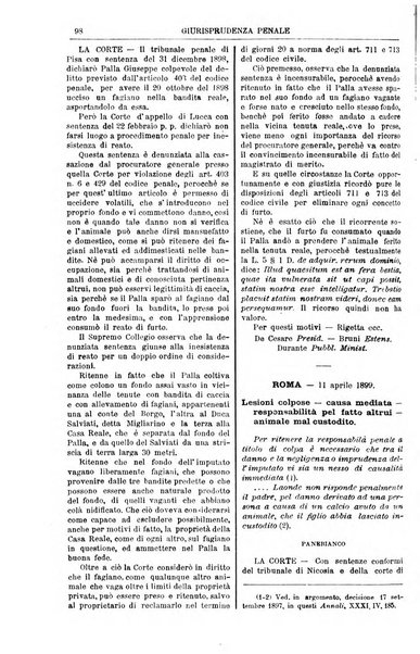 Annali della giurisprudenza italiana raccolta generale delle decisioni delle Corti di cassazione e d'appello in materia civile, criminale, commerciale, di diritto pubblico e amministrativo, e di procedura civile e penale