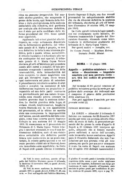 Annali della giurisprudenza italiana raccolta generale delle decisioni delle Corti di cassazione e d'appello in materia civile, criminale, commerciale, di diritto pubblico e amministrativo, e di procedura civile e penale